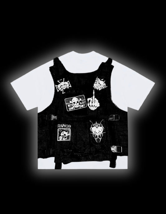 Bullet Vest White T-Shirt