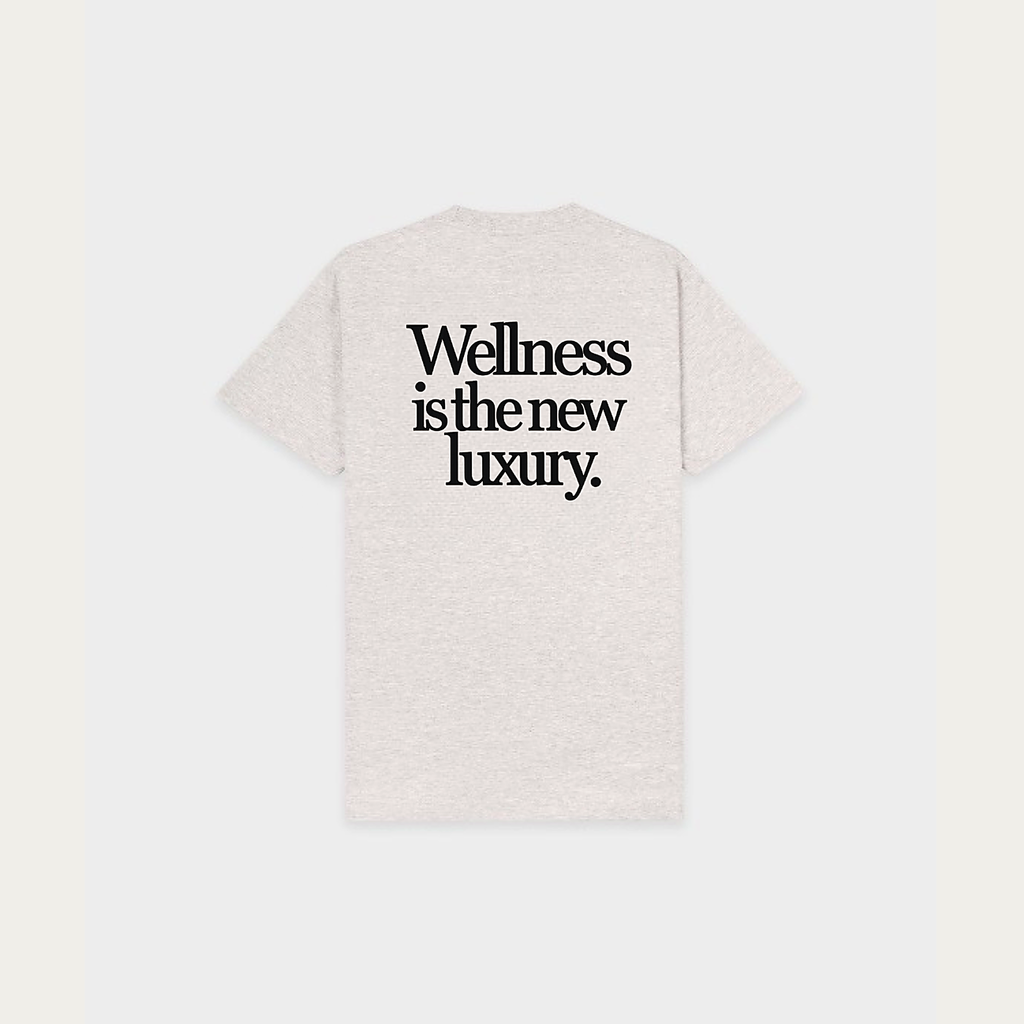 Sonder & Studios Wellness Tee — Heather Grey, back