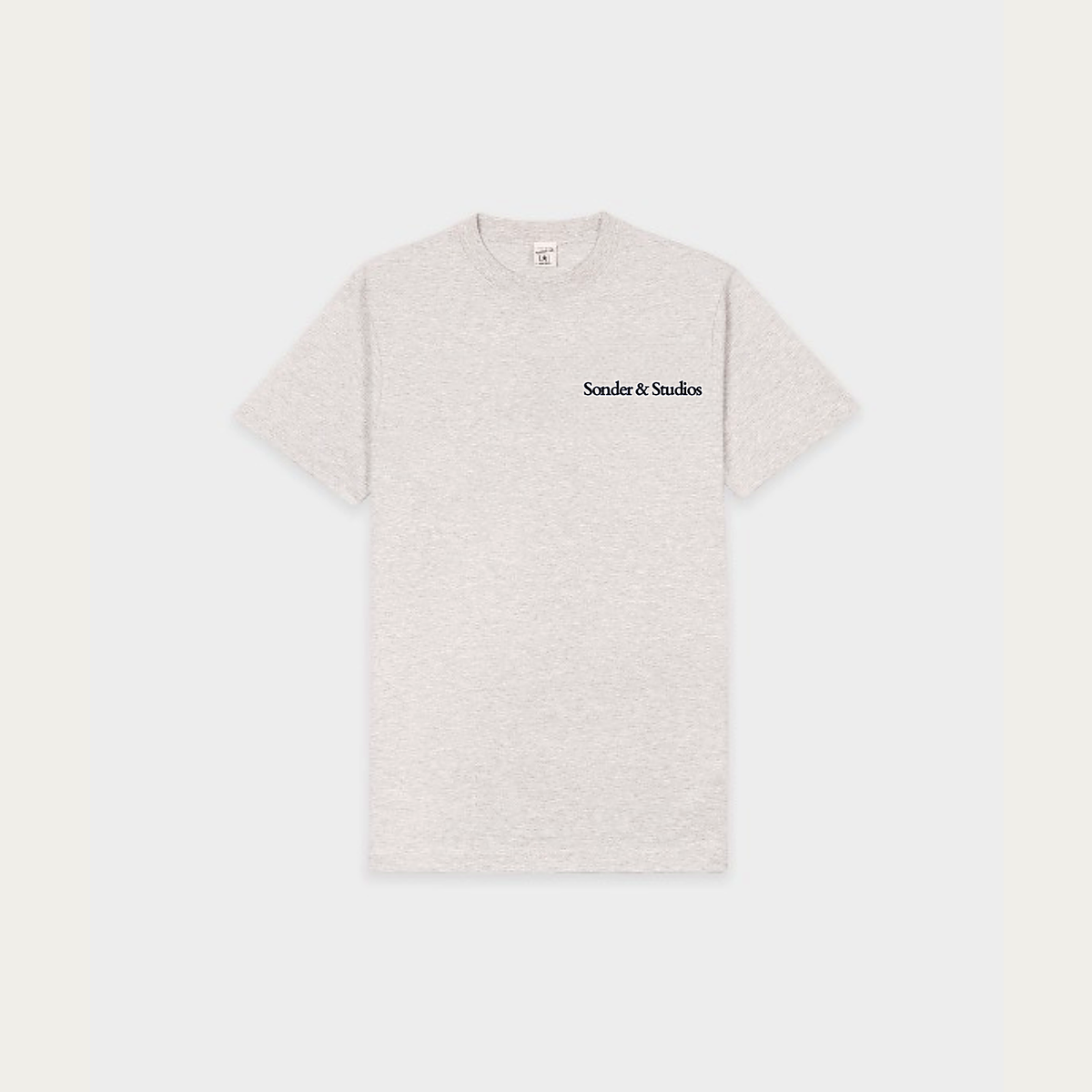 Sonder & Studios Wellness Tee — Heather Grey, front