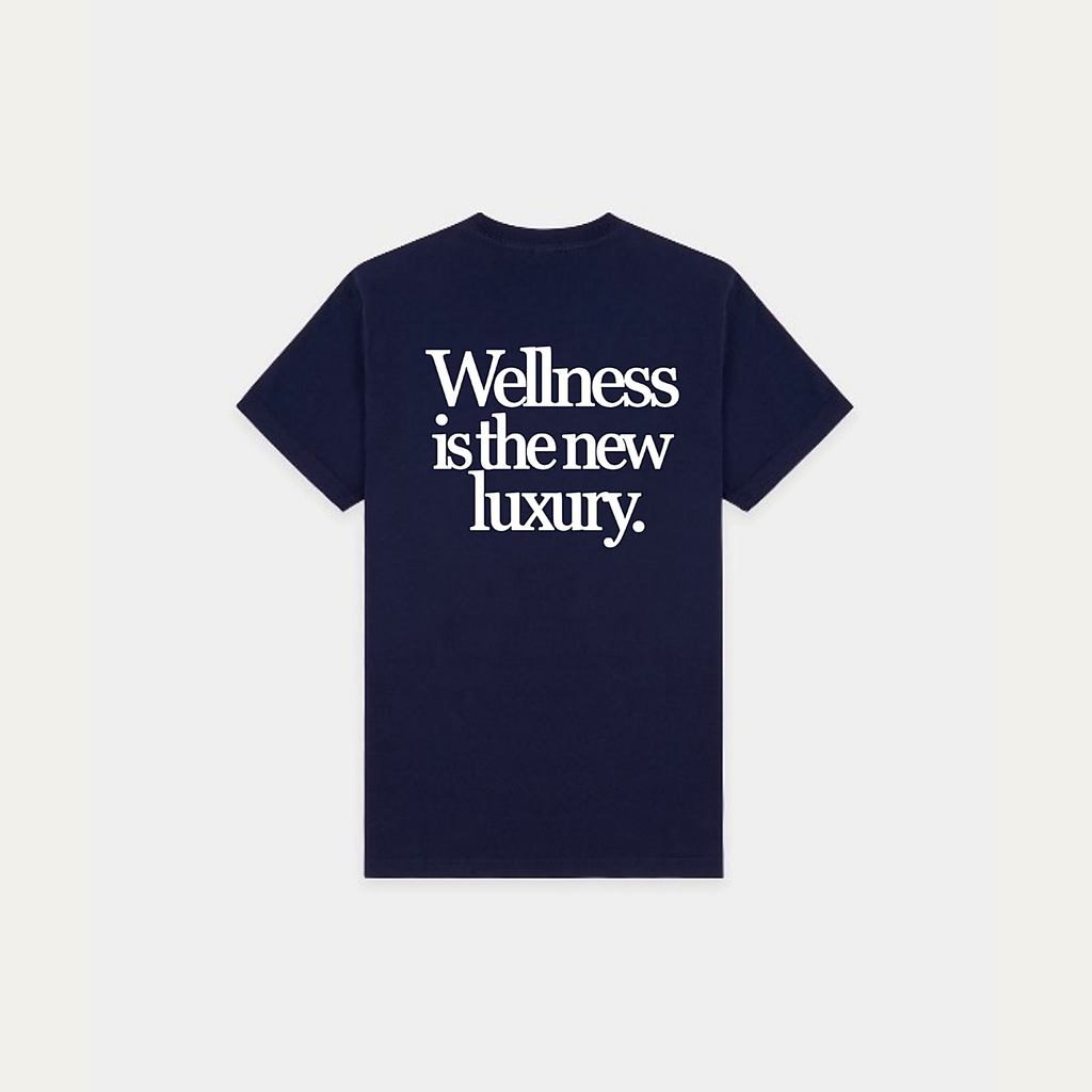Sonder & Studios Wellness Tee — Navy, back