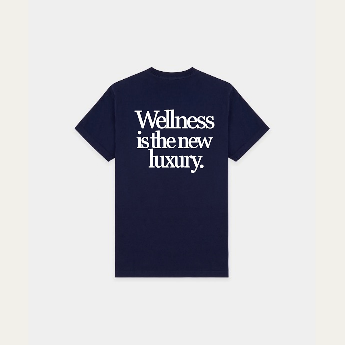 Sonder & Studios Wellness Tee — Navy, back