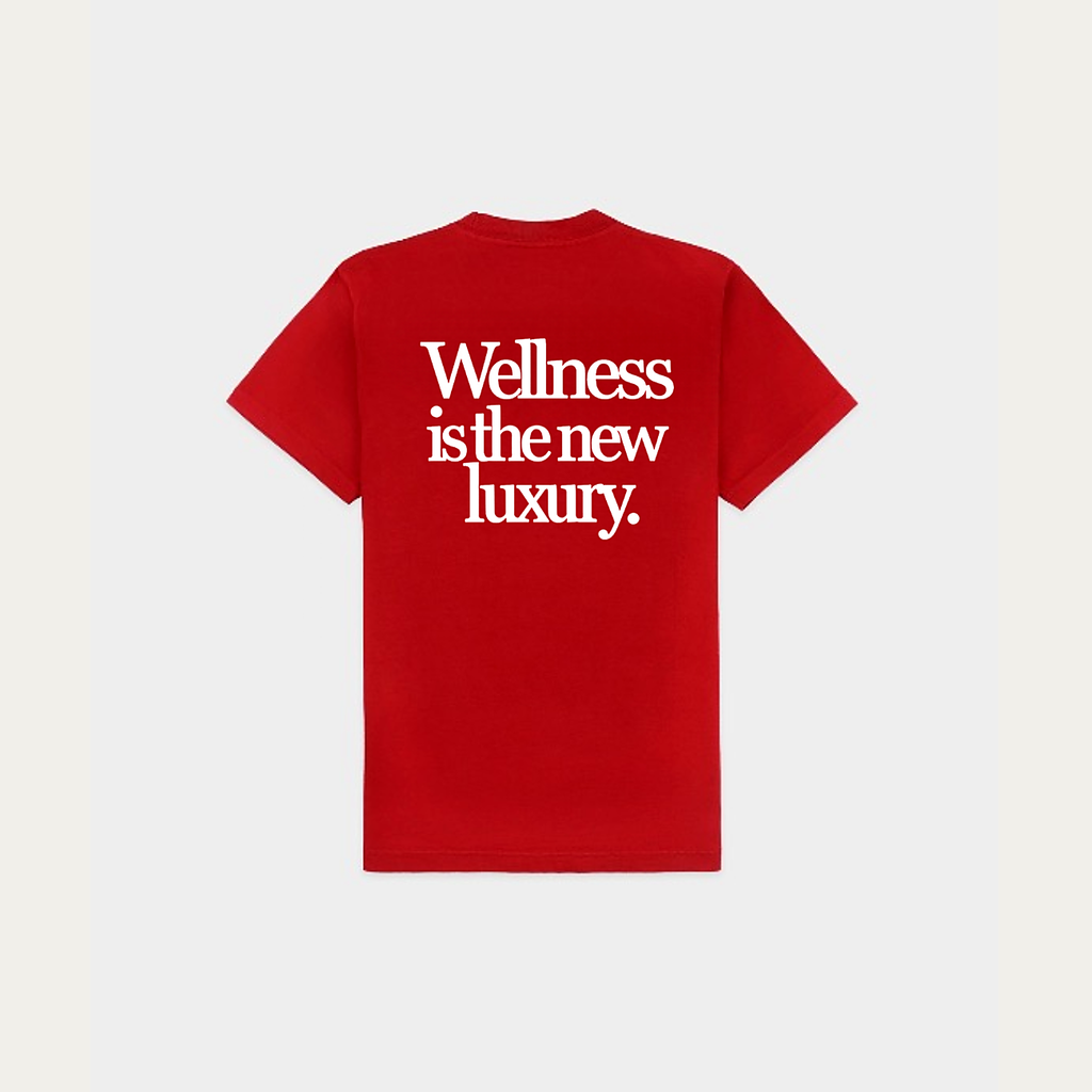 Sonder & Studios Wellness Tee — Red, back