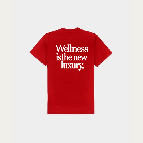 Sonder & Studios Wellness Tee — Red, back