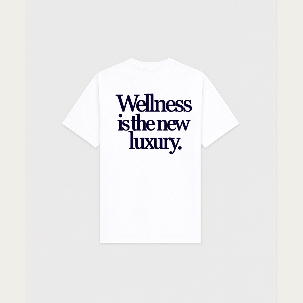 Sonder & Studios Wellness Tee — White, back